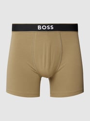 Trunks met labelprint van BOSS Groen - 39