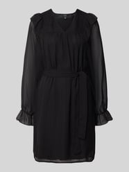 A-Linien-Kleid mit Taillengürtel Modell 'PETRA' von Vero Moda - 48