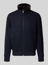 Strickjacke mit Stehkragen und Reißverschluss von bugatti - 31