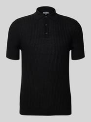 Slim Fit Poloshirt mit Strukturmuster von Antony Morato - 38