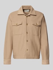 Regular fit overhemdjack van puur biologisch katoen, model 'OLIVER' van SELECTED HOMME Beige - 46