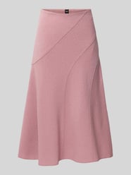 Rok in A-lijn van gekookte scheerwol, model 'VICENA' van BOSS Fuchsia - 13