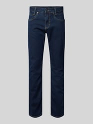 Slim Fit Jeans im 5-Pocket-Design Modell 'Arne' von MAC Blau - 33