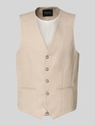 Regular Fit Weste mit Viskose-Anteil Modell 'Edgar' von DIGEL Beige - 3
