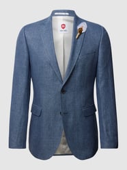 2-Knopf-Sakko mit Leinen Modell 'Paul' von CG - Club of Gents Blau - 41