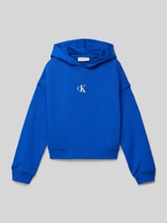 Boxy Fit Hoodie mit Kapuze von Calvin Klein Jeans Blau - 39