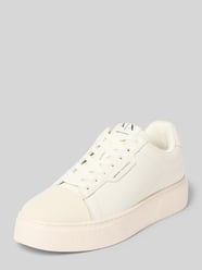 Sneakers van leermix met logodetail model 'Lion' van Armani Exchange - 3