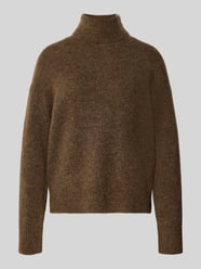 Relaxed fit coltrui van wolmix, model 'LULU' van Selected Femme - 7