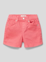 Jeansshorts mit elastischem Bund von Tom Tailor Pink - 4