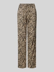 Spodnie materiałowe z kwiatowym wzorem model ‘NYA’ od Pieces - 1