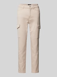 Slim Fit Jeans mit Cargotaschen von Marc Cain Beige - 1