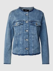 Jeansjacke mit ausgefranstem Saum Modell 'Koko' von 7 For All Mankind Blau - 43