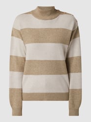 Pullover met streepmotief, model 'Ela' van Cream Wit - 43