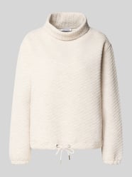 Sweatshirt met opstaande kraag van More & More Beige - 19