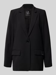 Żakiet o kroju relaxed fit z kołnierzem z połami od Armani Exchange - 1