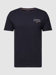 T-Shirt mit Logo-Stitching von Tommy Hilfiger Blau - 16