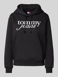 Regular Fit Hoodie mit Label-Print von Tommy Jeans Schwarz - 2