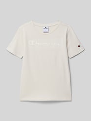 T-shirt z wyhaftowanym logo od CHAMPION - 23