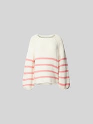 Oversized Wollpullover in Strick-Optik von Juvia Beige - 10