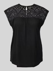 Regular Fit Top mit Spitzen-Detail Modell 'SINDY' von Only - 26