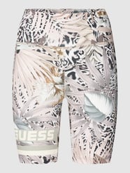 Fietbroek met all-over print, model 'CARLENE' van Guess Activewear Bruin - 16