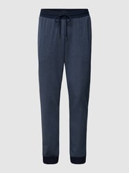 Sweatpants in melierter Optik Modell 'Mix + Relax' von Schiesser Blau - 6