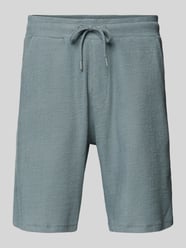 Straight Leg Shorts mit Strukturmuster von MCNEAL Blau - 8