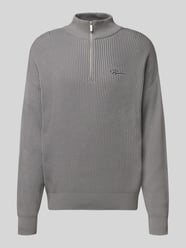 Oversized gebreide pullover met labelstitching van Pegador - 44