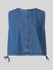 Top bluzkowy z denimu o kroju relaxed fit z czystej bawełny od Tommy Jeans - 10
