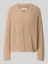 Loose-Fit Pullover aus Woll-Mix von Marc O'Polo Beige - 46