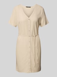 Loose Fit Minikleid aus Viskose-Leinen-Mix Modell 'MYMILO' von Vero Moda Beige - 11