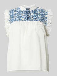Blusentop mit Stitchings und V-Ausschnitt von MORE & MORE - 44