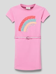 Minikleid mit Motiv-Print von s.Oliver RED LABEL Rosa - 41