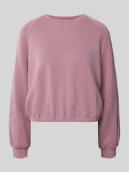 Sweatshirt met contraststrepen van EA7 Emporio Armani Fuchsia - 11