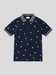 Poloshirt met motiefprint van s.Oliver RED LABEL Blauw / turquoise - 46