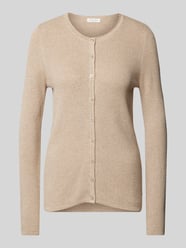 Strickjacke mit Knopfleiste von Christian Berg Woman Beige - 30