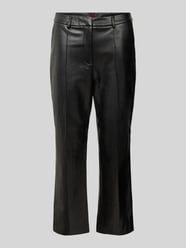 Bootcut Hose in Leder-Optik von Stefanel Schwarz - 6