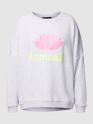 Oversized sweatshirt met statement- en motiefprint van miss goodlife Grijs / zwart - 45