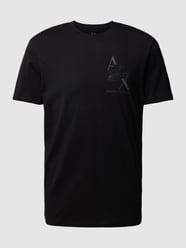 T-Shirt mit Label-Motiv-Print Modell 'AX Eage' von ARMANI EXCHANGE Schwarz - 18