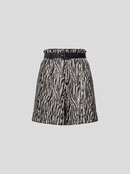 Shorts mit Animal-Print von Self-Portrait Schwarz - 8