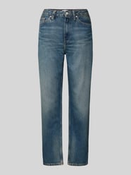 Straight Fit High Waist Jeans im Used-Look von Tommy Hilfiger Blau - 19