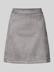 Minirok in leerlook, model 'Relvina cozy' van OPUS - 16