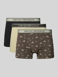 Trunks im 3er-Pack mit elastischem Logo-Bund von Emporio Armani - 24