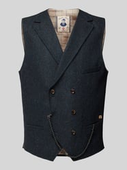 Gilet met reverskraag, model 'Mathew' van CG - Club of Gents - 6