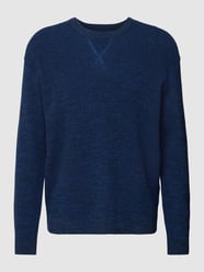 Strickpullover mit Rundhalsausschnitt von Marc O'Polo Denim Blau - 8
