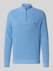 Gebreide pullover met schipperskraag en labelstitching van Fynch-Hatton - 25