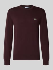 Regular Fit Pullover aus Baumwoll-Mix von Lacoste Bordeaux - 34