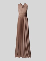 Abendkleid mit rückseitiger Bindung und V-Ausschnitt von Rose Avenue - 4