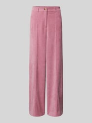 Wide Leg Cordhose mit Bundfalten Modell 'KATE' von ICHI Rosa - 34