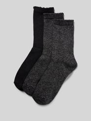 Socken aus Bio-Baumwoll-Mix Modell 'SEBBY' von Pieces Schwarz - 43